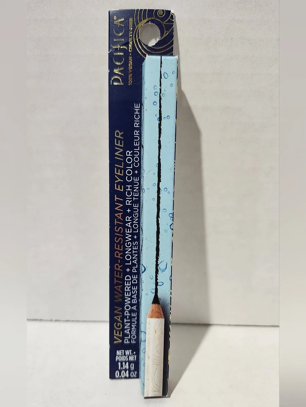 Pacifica Black Vegan Water-Resistant Eyeliner Pencil In Jet